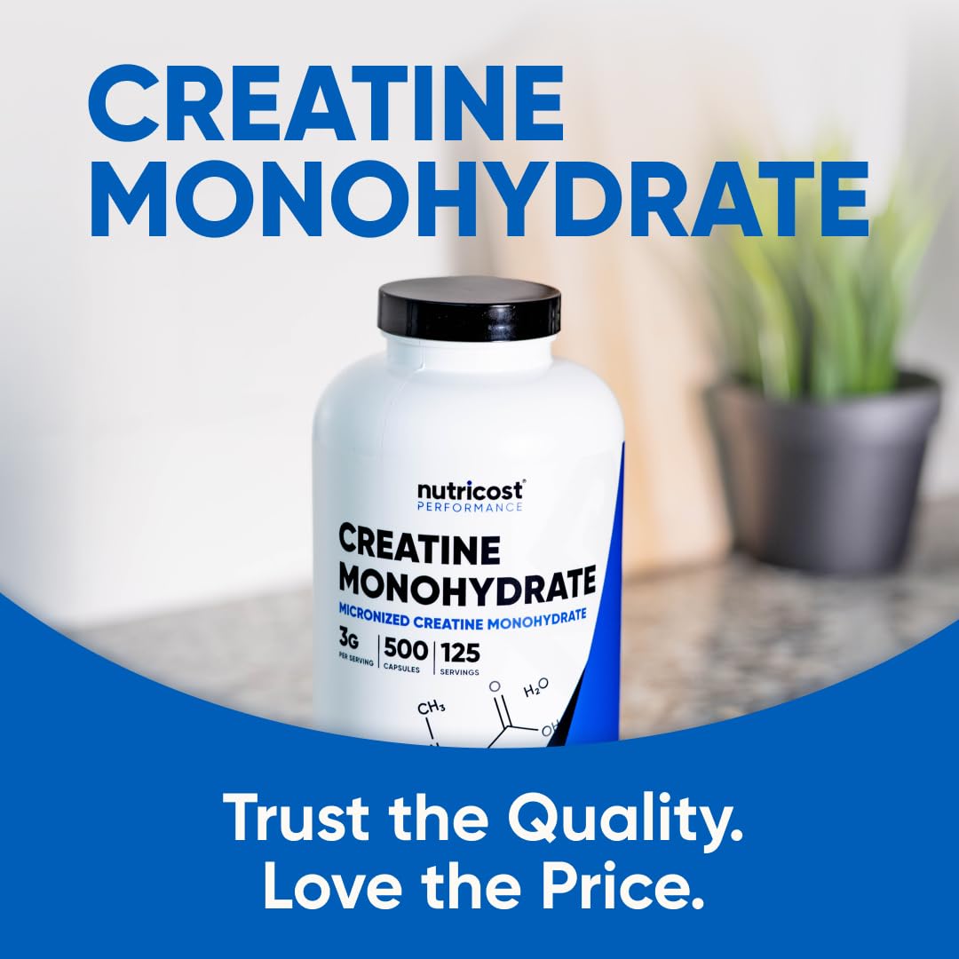 Nutricost créatine monohydrate 3000mg en contexte de fitness