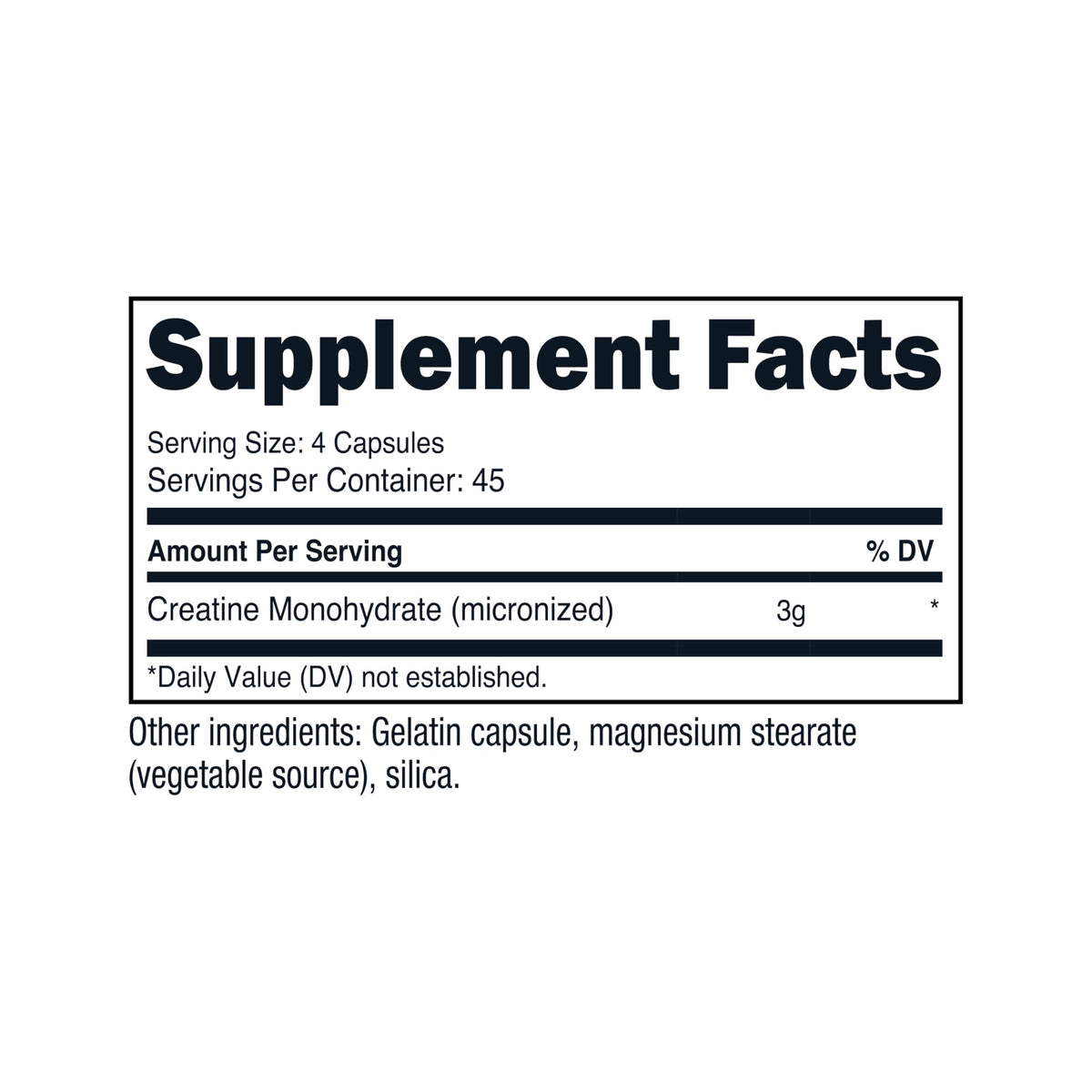 Nutricost Créatine Monohydrate 3000mg sur une table de sport