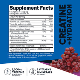 Nutricost Créatine Monohydrate 5000mg à côté de son emballage