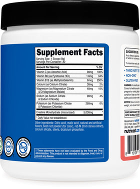 Nutricost Créatine Monohydrate 5000mg avec des fruits frais