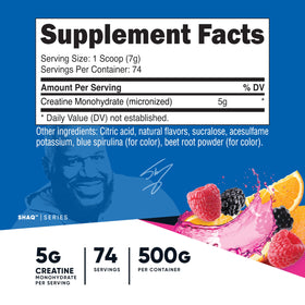 Nutricost créatine monohydrate 500g en poudre dans un verre