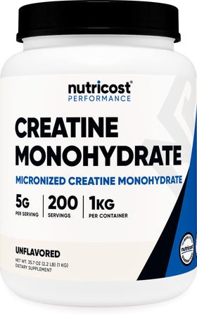 Nutricost Créatine Monohydrate Micronisée 1 KG vue avant