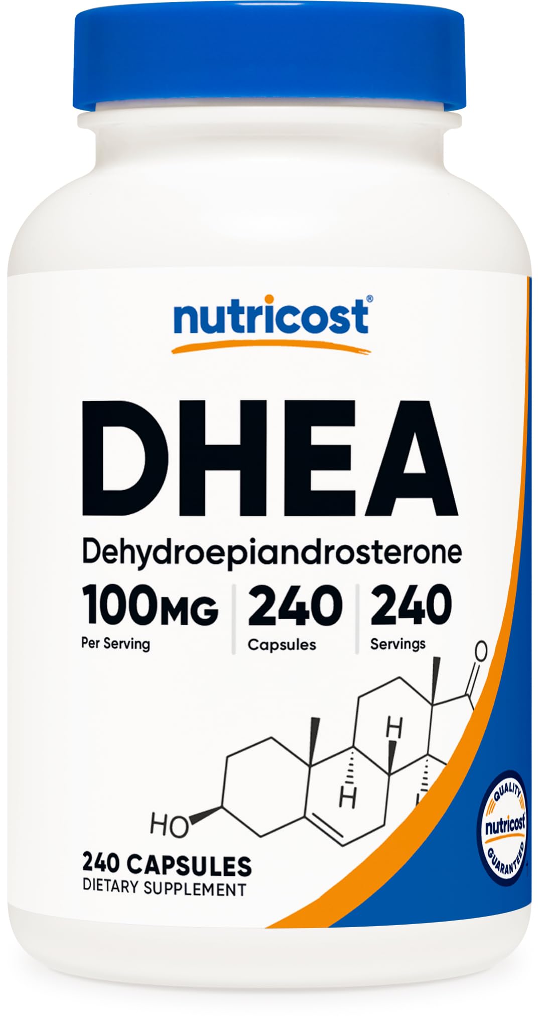 Nutricost DHEA 100mg 240 Capsules vue avant