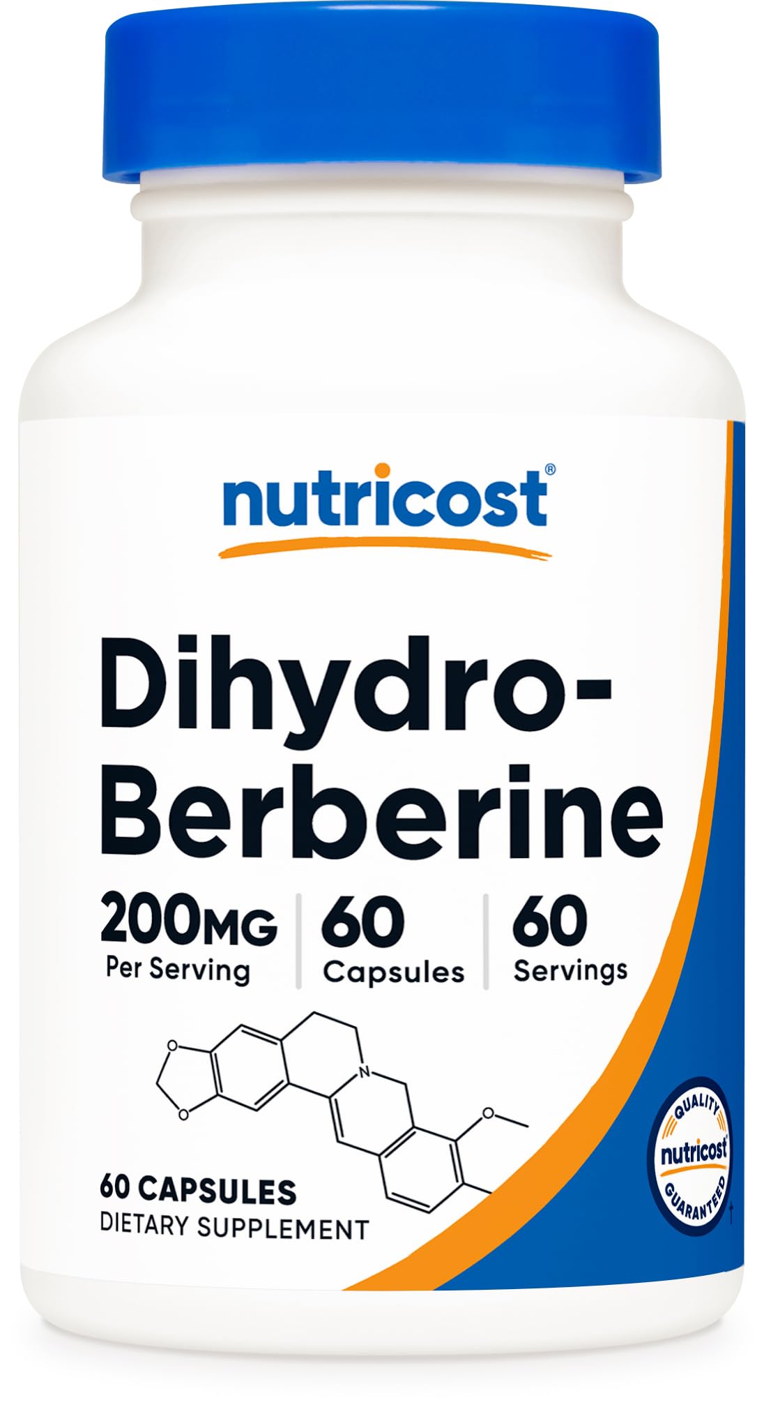 Nutricost Dihydroberberine 200mg capsules front view