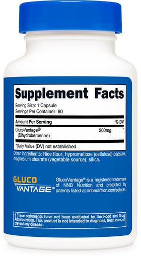 Nutricost Dihydroberberine capsules with label details