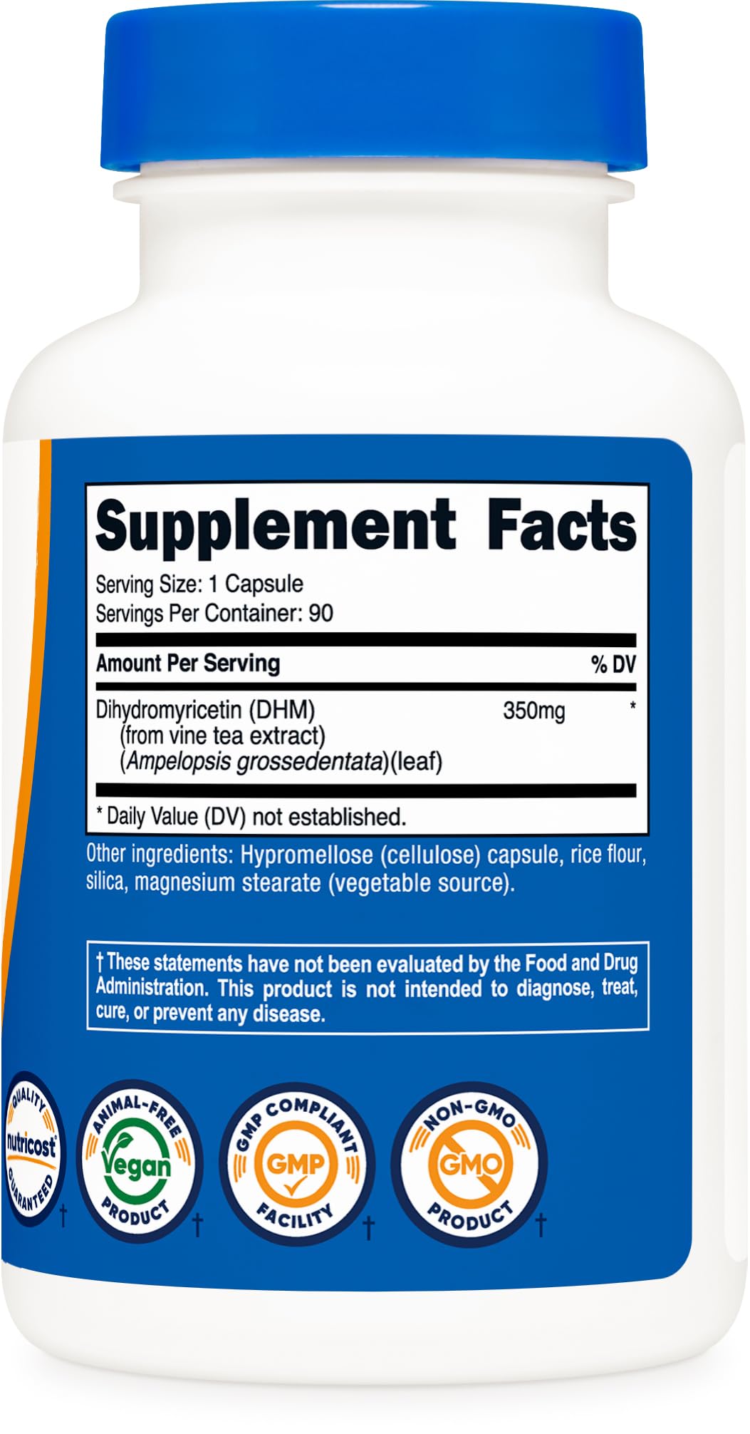 Nutricost Dihydromyricetin produit sur une table de cuisine