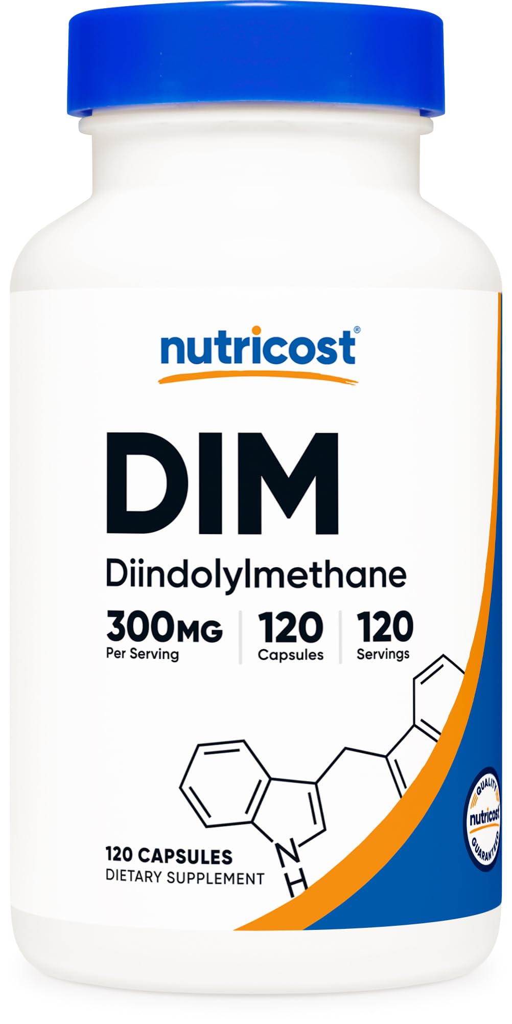 Nutricost DIM Plus BioPerine 300mg flacon de 120 capsules végétariennes