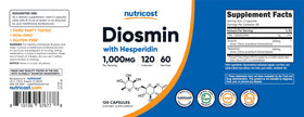 Nutricost Diosmine et Hespéridine 1000mg capsules vegan