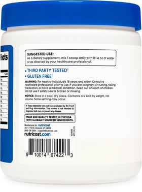 Nutricost EAA Poudre Non Aromatisée 330g - mélange dans un shaker
