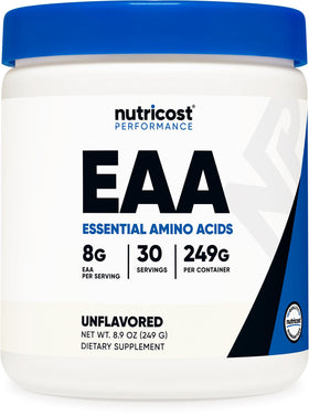 Nutricost EAA Poudre Non Aromatisée 330g - vue de face