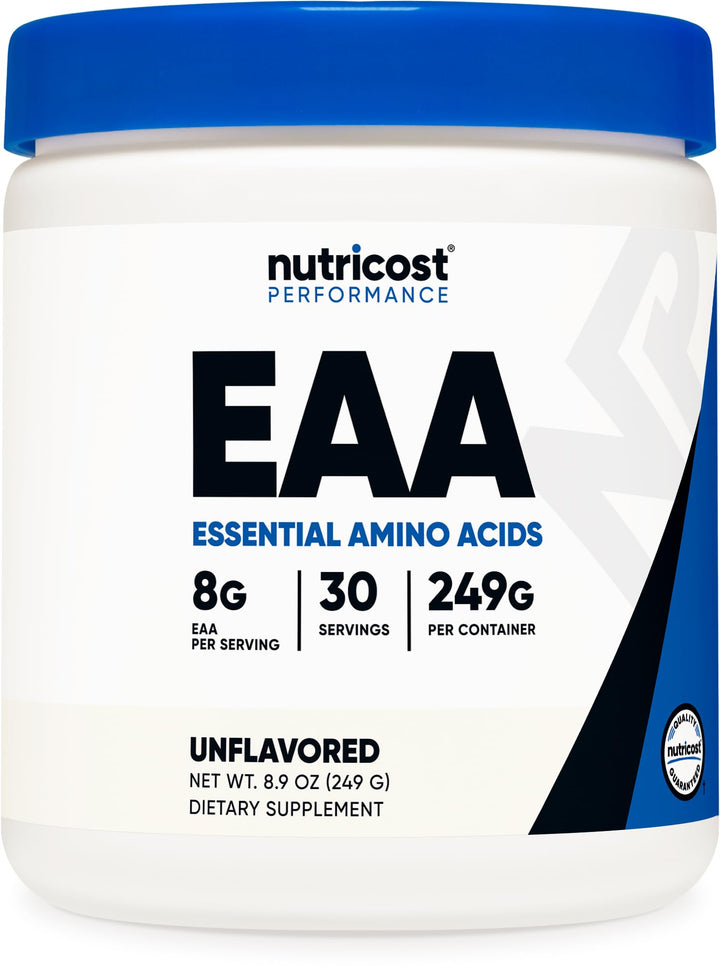 Nutricost EAA Poudre Non Aromatisée 330g - vue de face