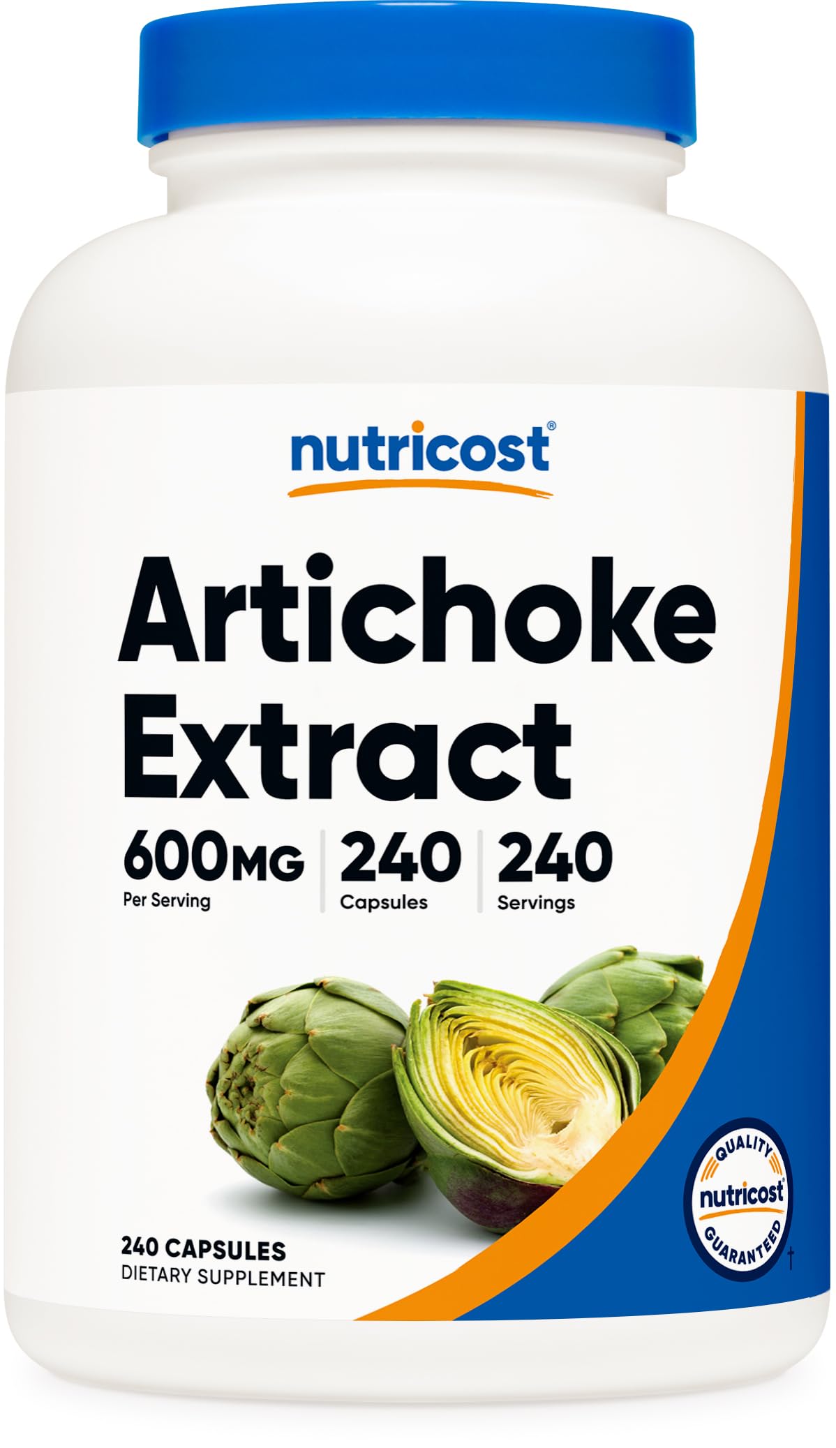 Nutricost Extrait d'Artichaut 600mg bouteille vue de face