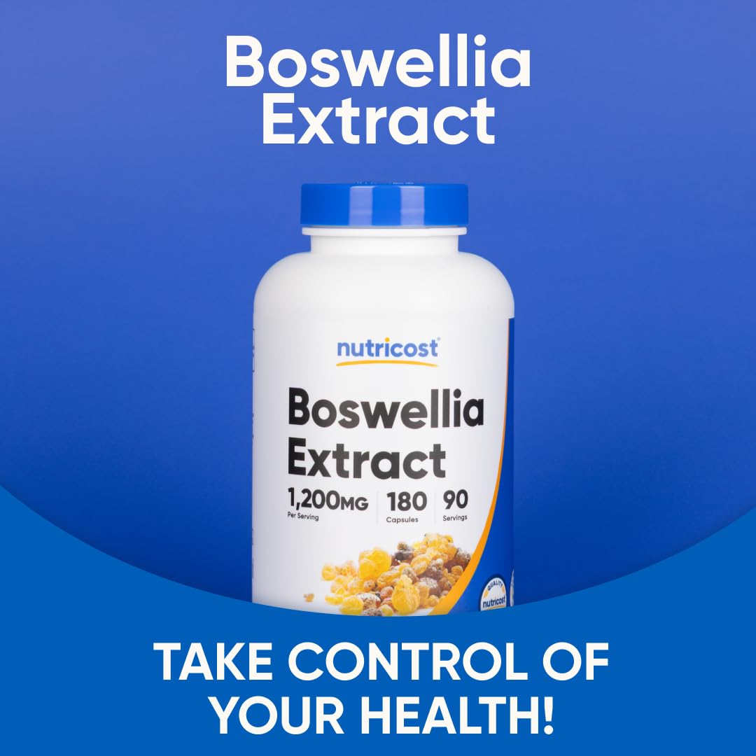 Nutricost Extrait de Boswellia étiquette du flacon