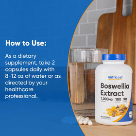 Nutricost Extrait de Boswellia sur un fond naturel