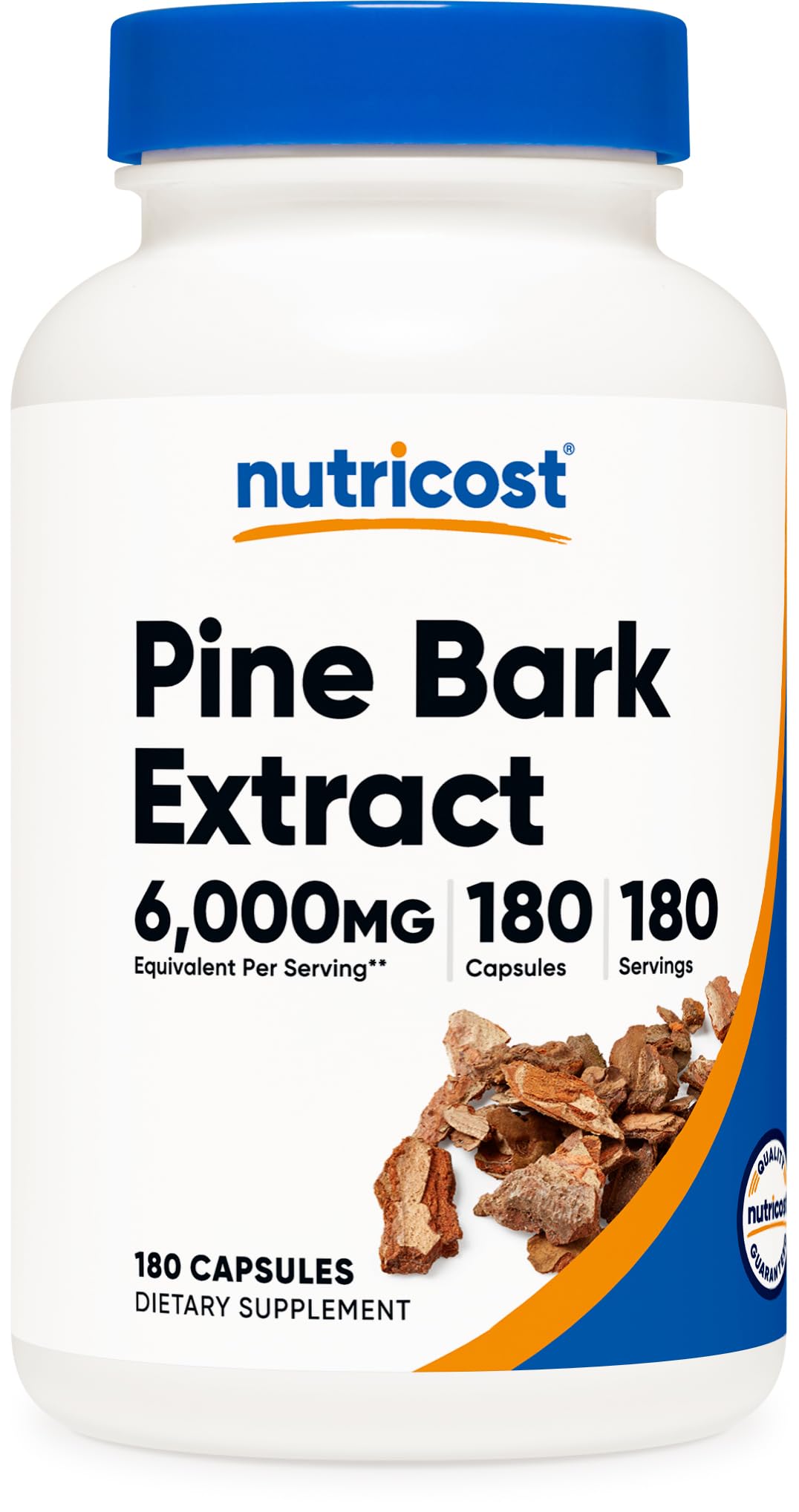 Nutricost Extrait de Bouleau 180 capsules vue de face