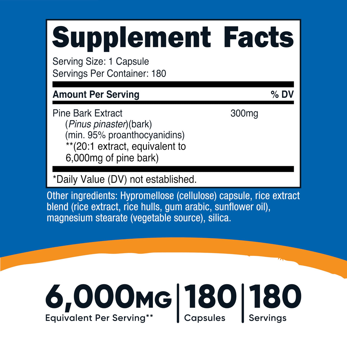 Nutricost Extrait de Bouleau contenant 300mg d'extrait par capsule