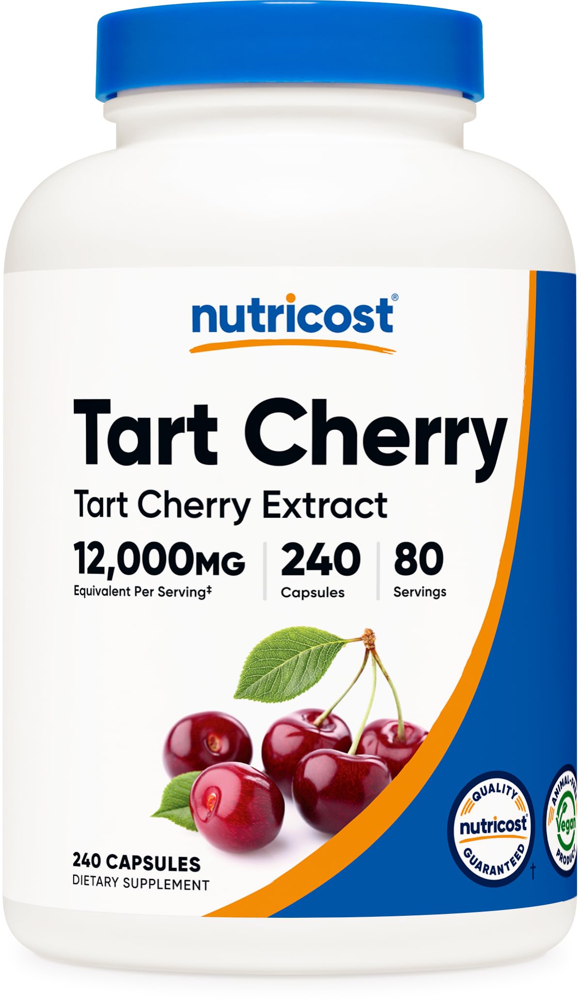 Nutricost Extrait de Cerise Acide 240 Capsules vue avant