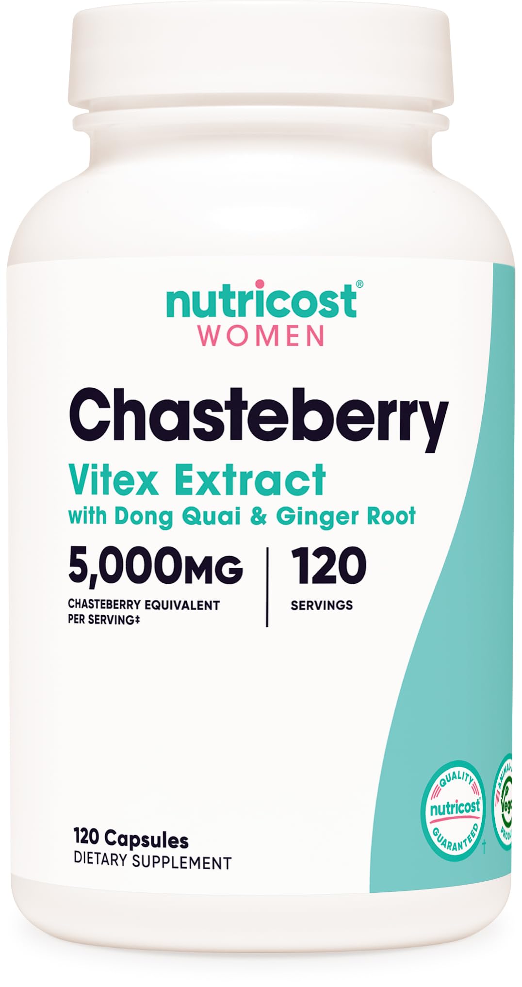 Nutricost Extrait de Gattilier 500mg 120 Capsules, vue avant