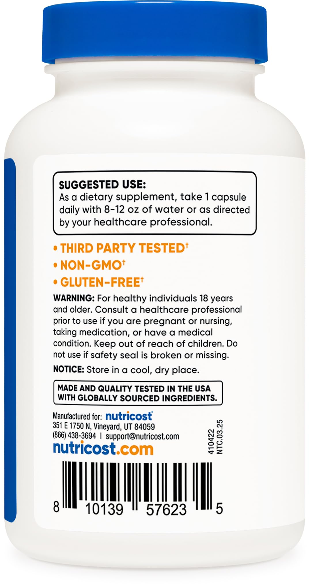 Nutricost Extrait de Graines de Fenouil capsules ouvertes montrant le contenu