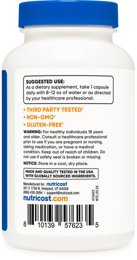 Nutricost Extrait de Graines de Fenouil capsules ouvertes montrant le contenu