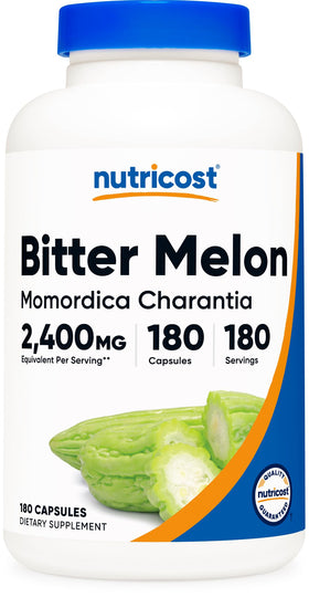 Nutricost Extrait de Melon Amer 180 Capsules vue avant