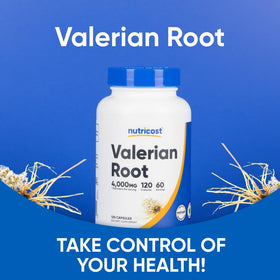 Nutricost Extrait de Racine de Valériane 120 Capsules ouvert