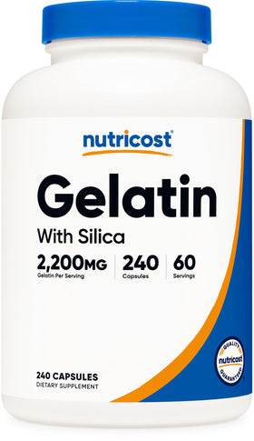 Nutricost Gelée avec Silice 240 capsules en bouteille