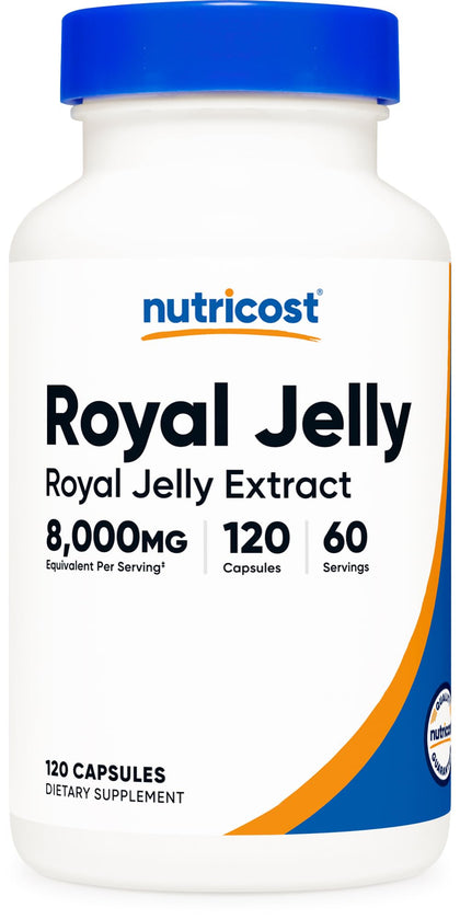 Nutricost Gelée Royale 120 capsules vue de face