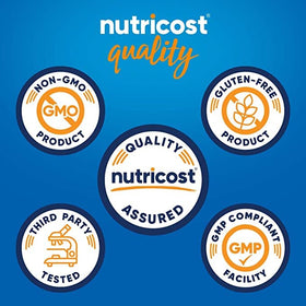 Nutricost gélules d'ail 1000mg sur une table