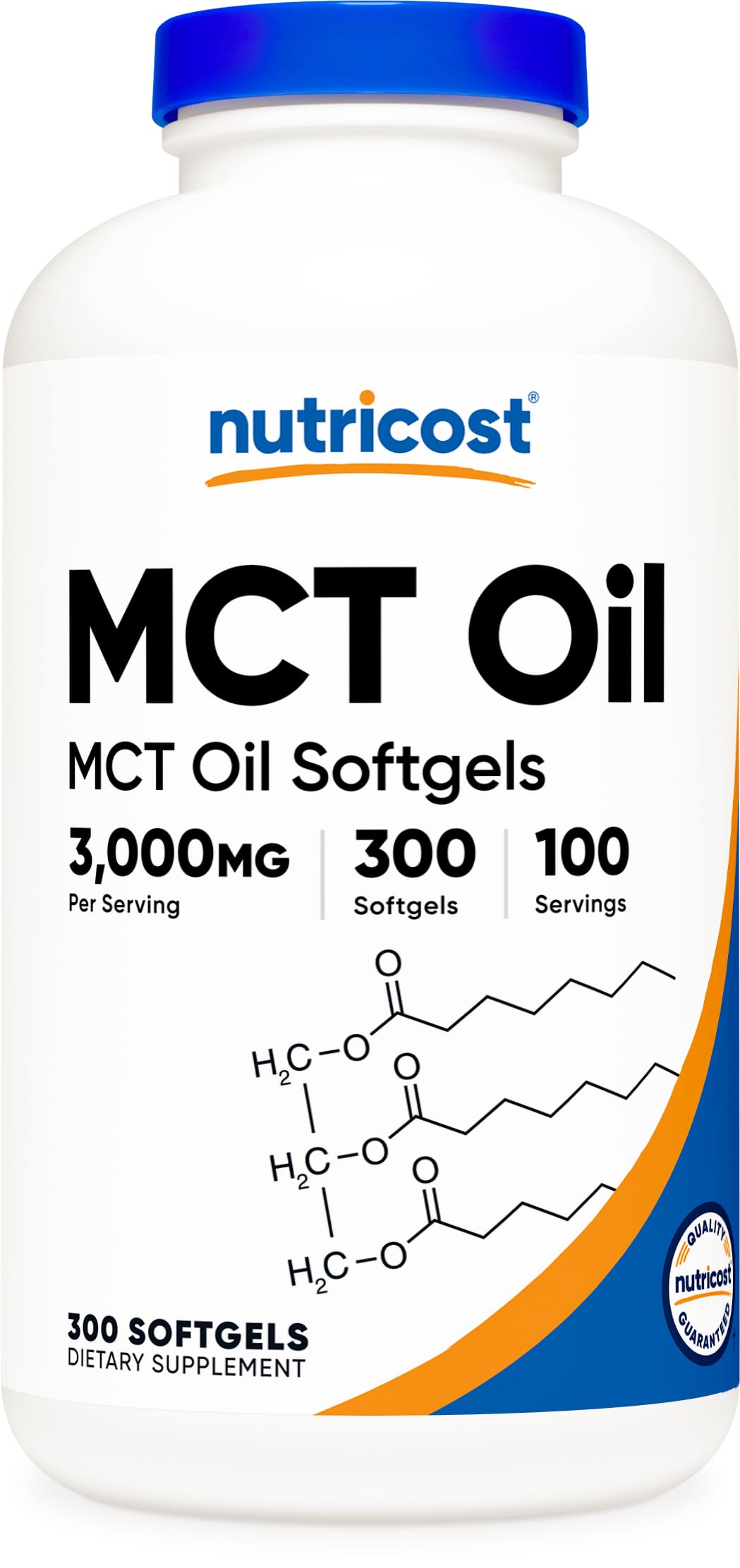 Nutricost Gélules d'Huile MCT 1000mg emballage avant