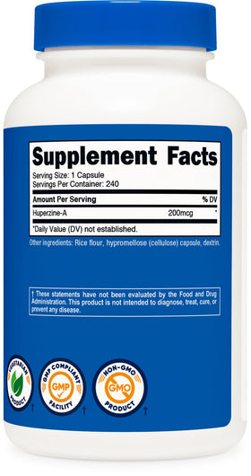 Nutricost Huperzine A Capsules in a lifestyle setting