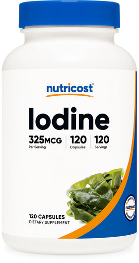 Nutricost Iode Naturel 325mcg bouteille vue avant