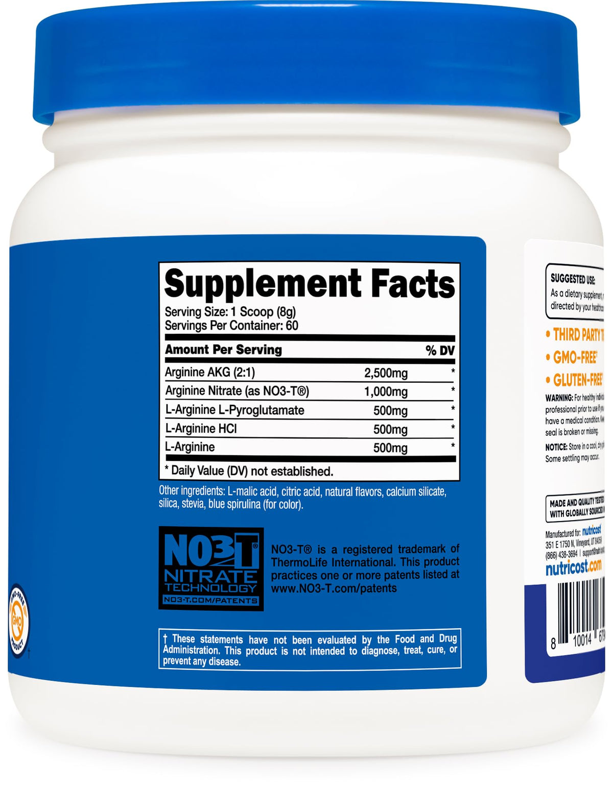 Nutricost L-Arginine Complex Framboise Bleue, ambiance sportive