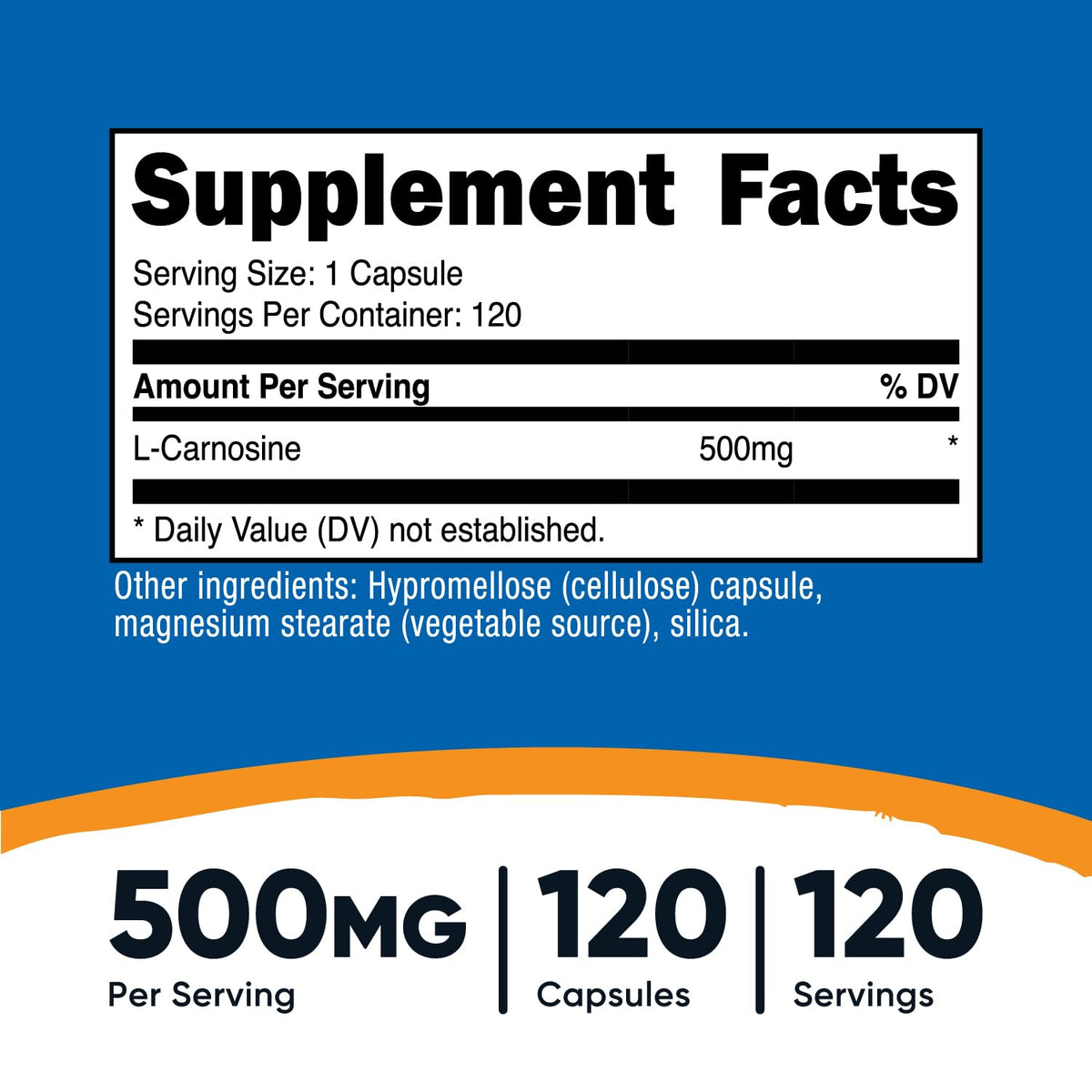 Nutricost L-Carnosine bottle with capsules