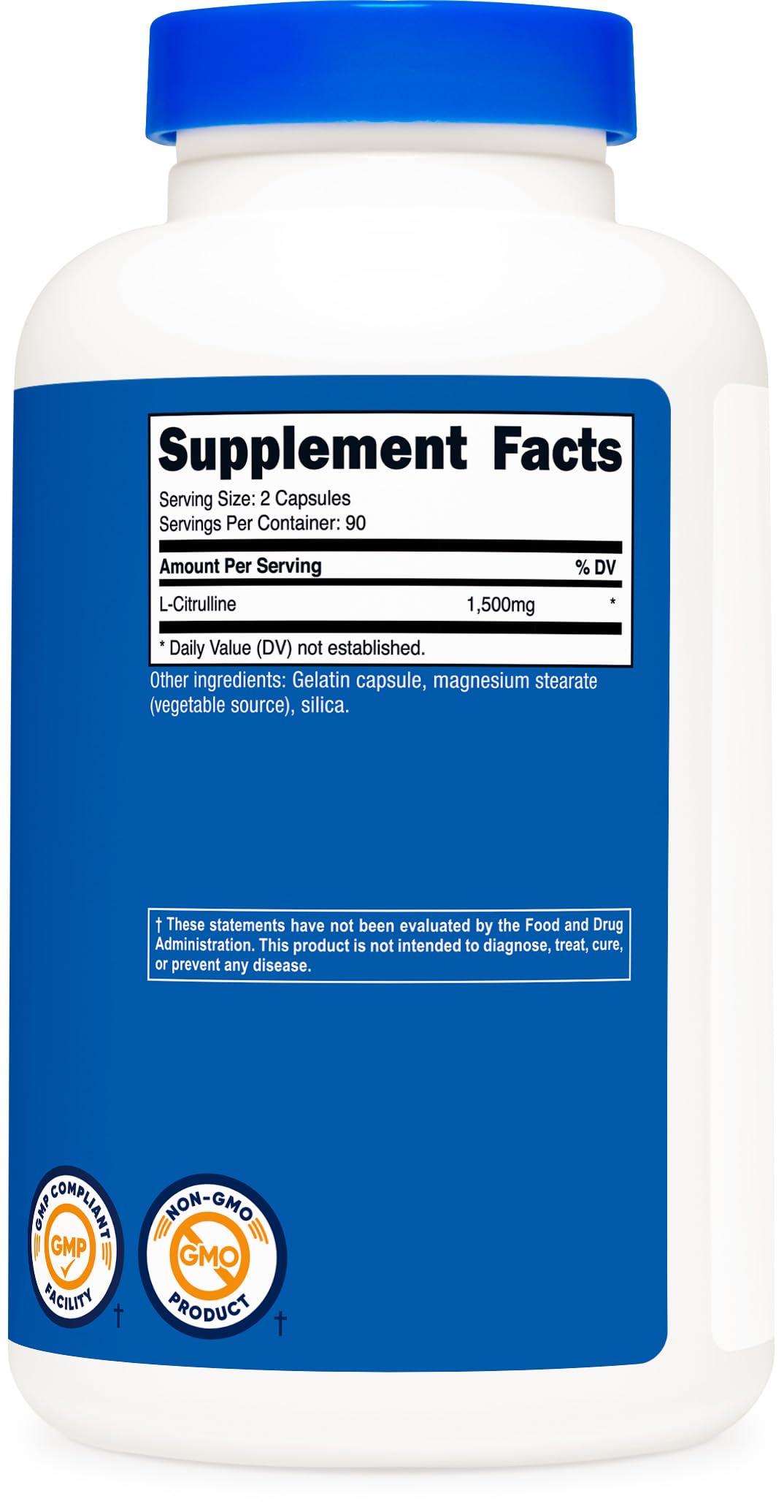 Nutricost L-Citrulline, capsules dans un bol