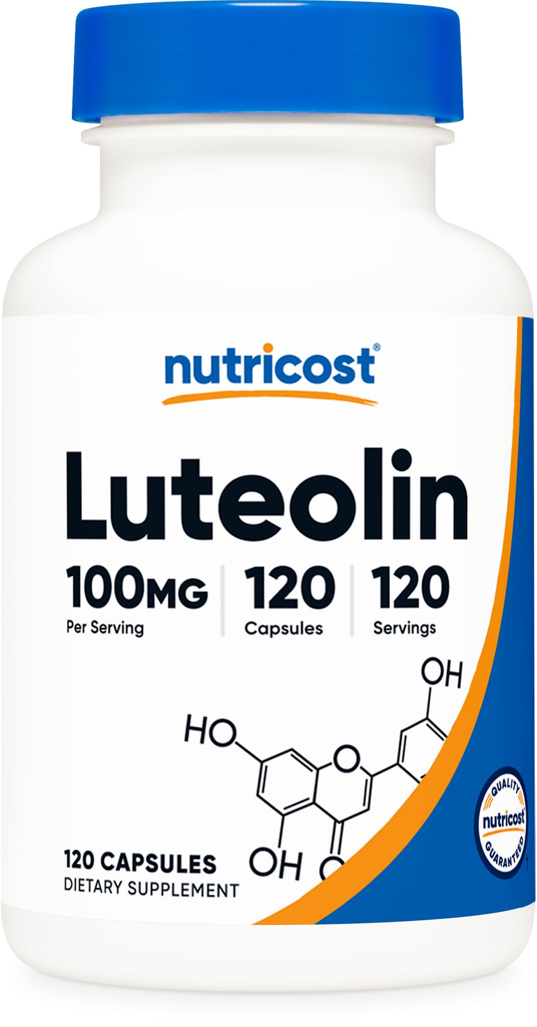 Nutricost Luteolin 100mg 120 capsules vue de face