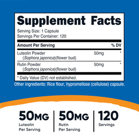 Nutricost Luteoline avec Rutin 120 capsules végétales