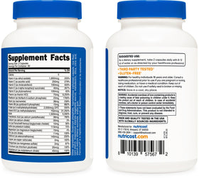 Nutricost Multivitamine Méthylée 120 capsules vue de côté