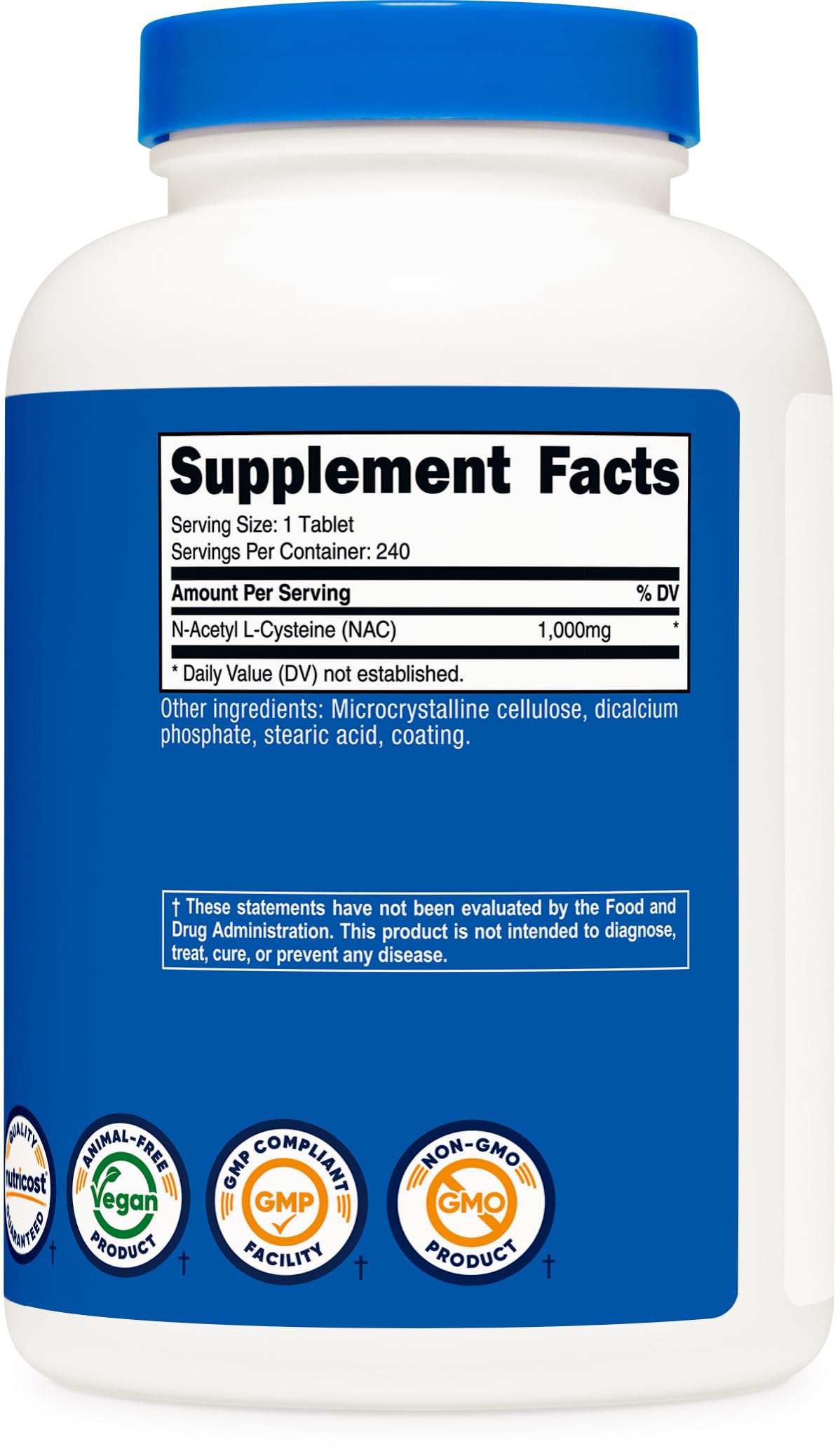 Nutricost N-Acetyl L-Cysteine 1000mg, comprimés dans un environnement quotidien