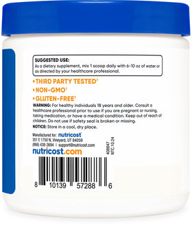 Nutricost N-Acetyl L-Tyrosine Poudre 100g en utilisation