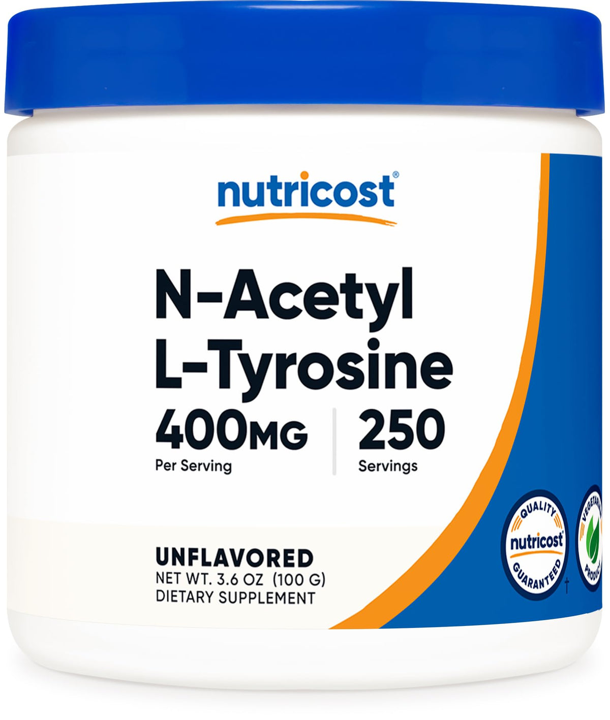 Nutricost N-Acetyl L-Tyrosine Poudre 100g vue avant