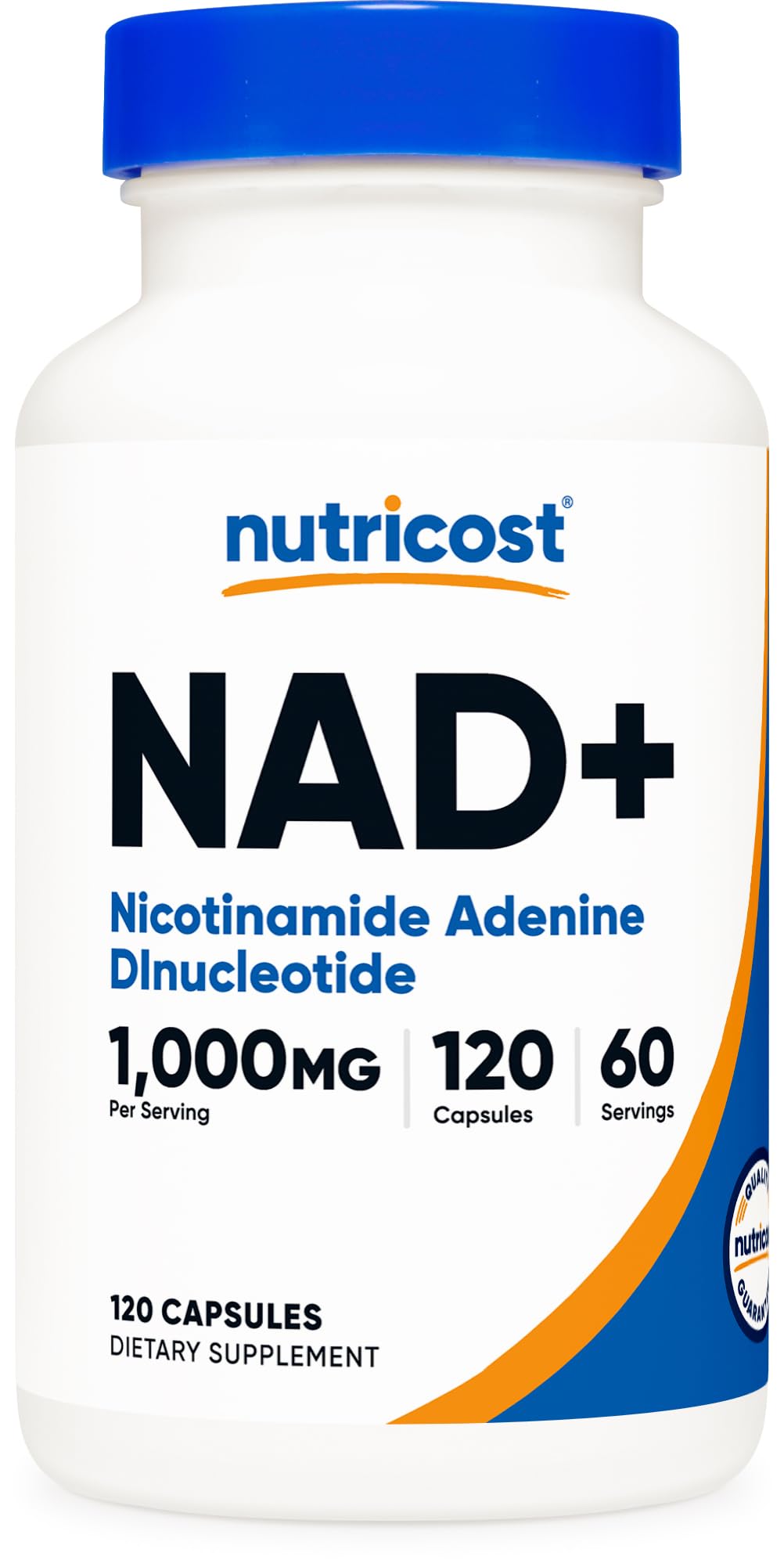 Nutricost NAD+ 1 000 mg 120 capsules vue de face