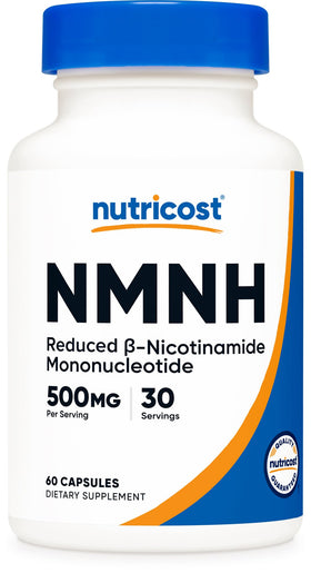 Nutricost NMNH 500mg 60 capsules, vue de face