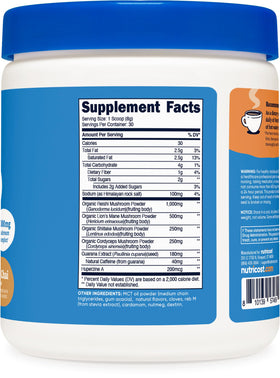 Nutricost Nutrizen AM Focus Boisson Adaptogène Vanille Chai avec cuillère