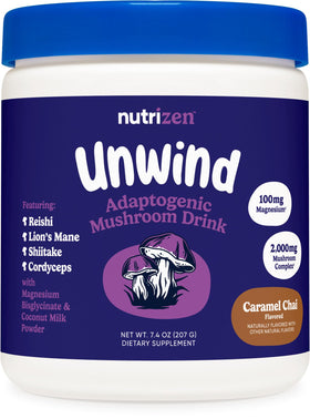 Nutricost Nutrizen PM boisson adaptogène Caramel Chai devant