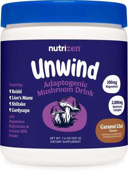 Nutricost Nutrizen PM boisson adaptogène Caramel Chai devant