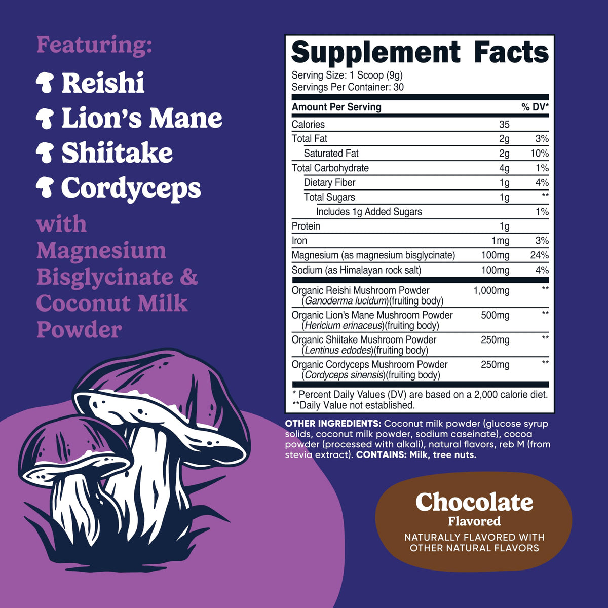 Nutricost Nutrizen PM Boisson Chocolat contenant ouvert avec poudre