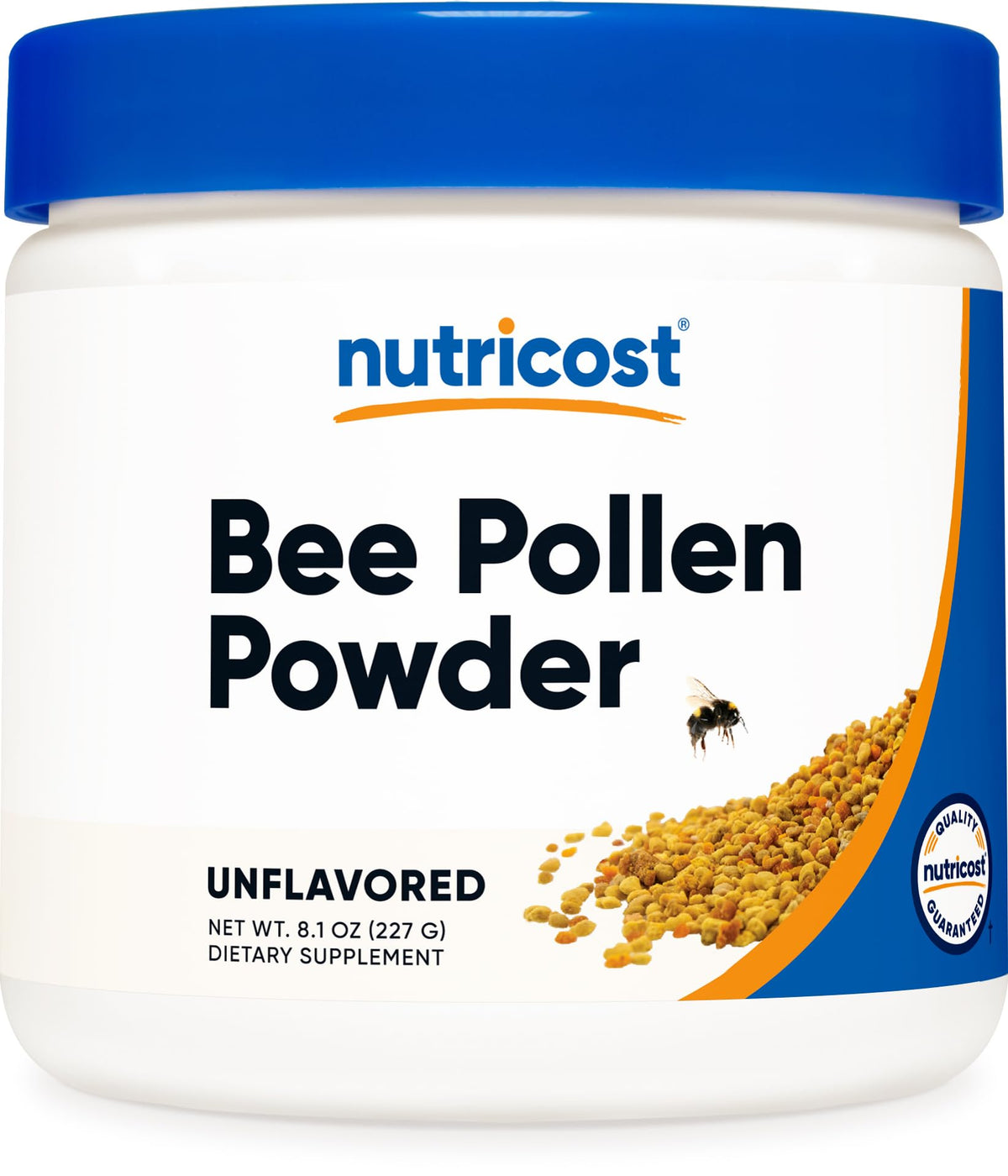 Nutricost Pollen d'Abeille en Poudre 8 oz (227 g) vue de face