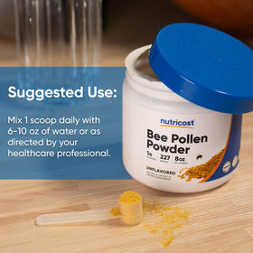 Nutricost Pollen d'Abeille en Poudre dans un bol