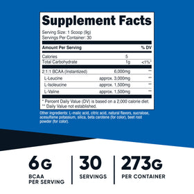 Nutricost Poudre BCAA 2:1:1 avec cuillère dosette